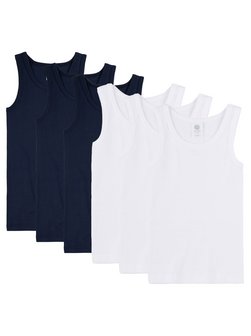 Artikelbild Jungen Unterhemd 6er Pack von Sanetta in mehrfarbig uni