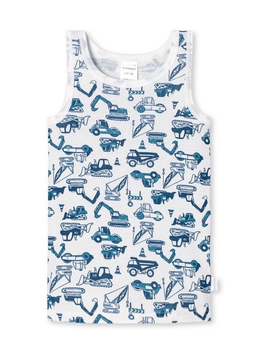 Jungen Unterhemd  -  Fine Rib Multi