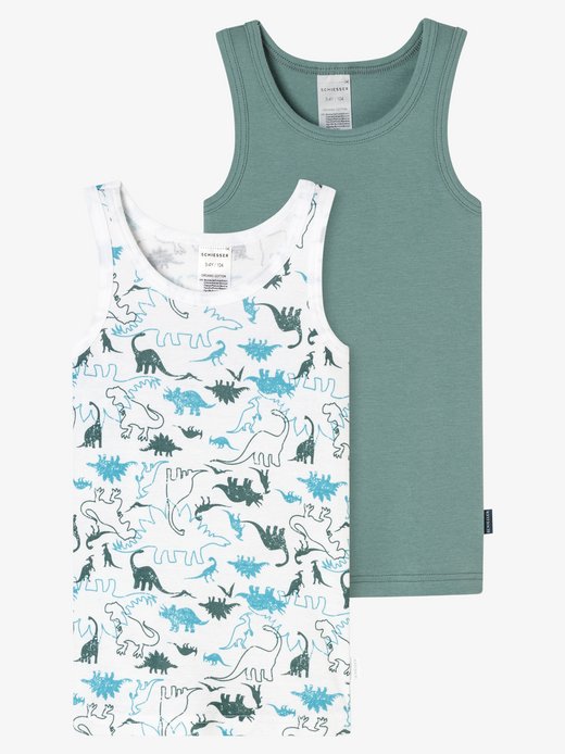 Jungen Unterhemd  -  Fine Rib Multi