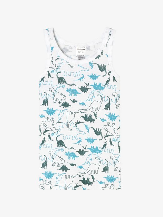 Jungen Unterhemd  -  Fine Rib Multi
