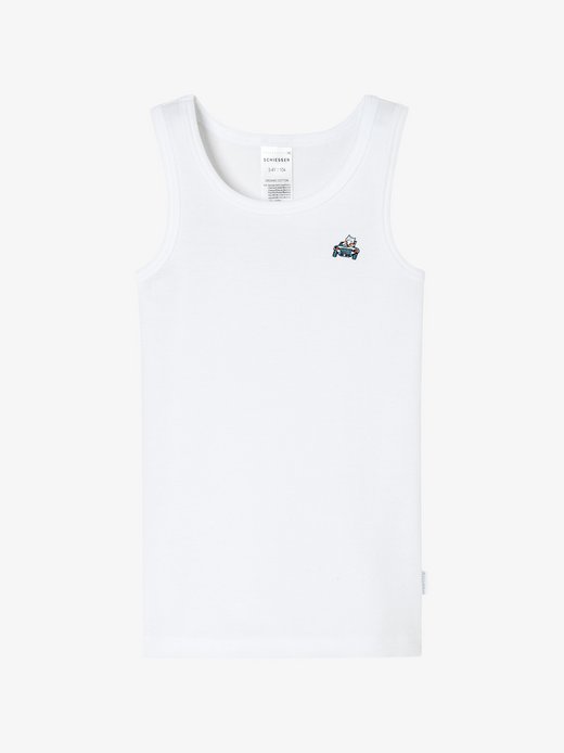 Jungen Unterhemd  -  Fine Rib Multi