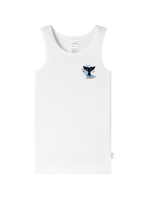 Jungen Unterhemd  -  Fine Rib Multi