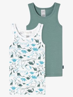 Jungen Unterhemd  -  Fine Rib Multi