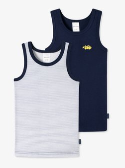 Artikelbild Jungen Unterhemden  -  2er-Pack Basic Kids von Schiesser in mehrfarbig uni