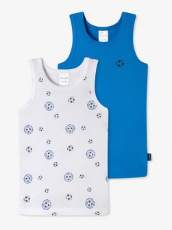 Artikelbild Jungen Unterhemden  -  2er-Pack Basic Kids von Schiesser in weiß uni