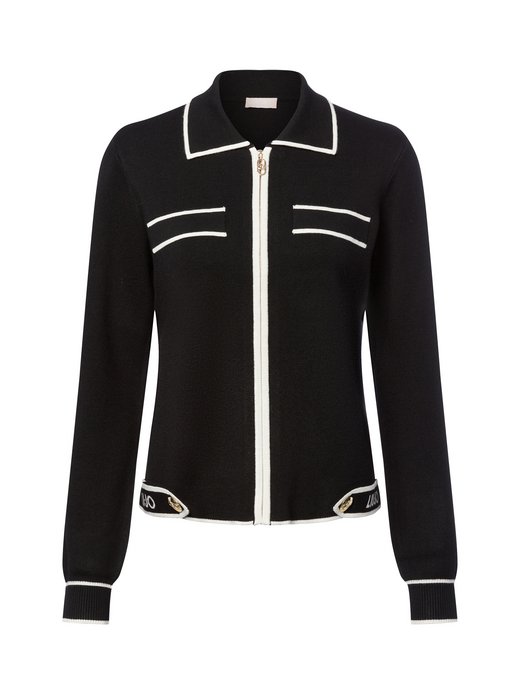 Kardigan damski z zawartością jedwabiu - Maglia zippata