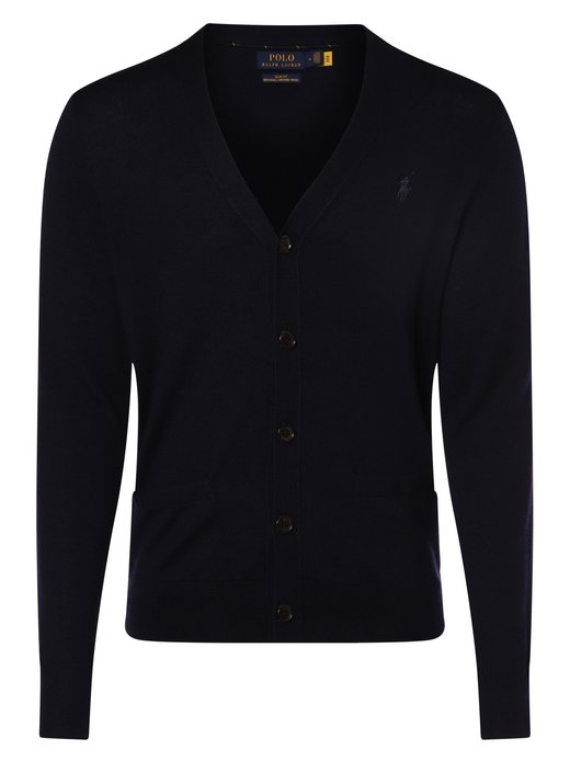 Kardigan męski z wełny merino – Slim Fit