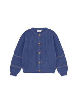 Artikelbild Kinder Strickjacke - MICardigan von Minymo in blau gestreift