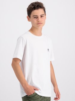 Artikelbild Kinder T-Shirt von Alpha Industries in weiß bedruckt