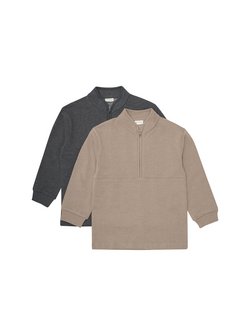 Artikelbild Kinder Troyer - MISweatshirt von Minymo in braun meliert