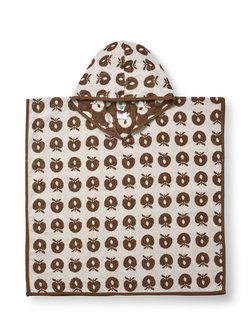 Artikelbild Kinder Unisex Badeponcho von Småfolk in braun bedruckt