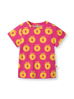 Artikelbild Kinder Unisex Kurzarm T-shirt von Småfolk in pink gemustert