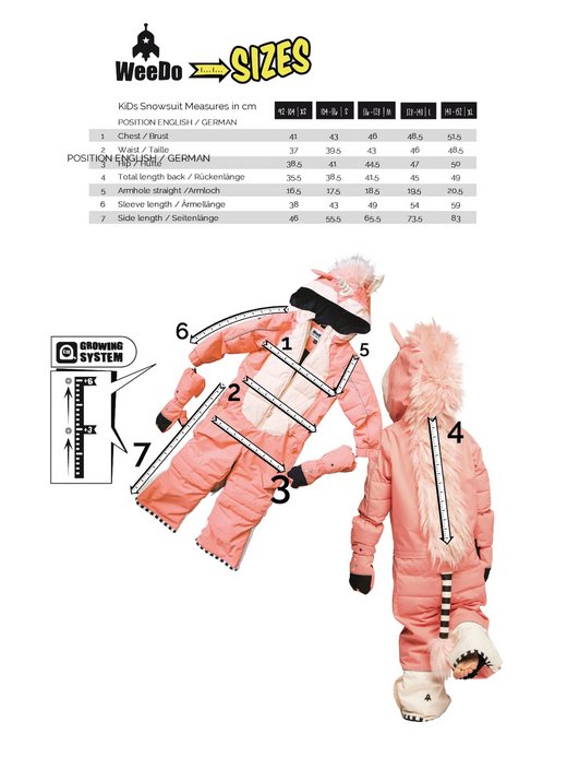 Kinder Unisex Schneeanzug