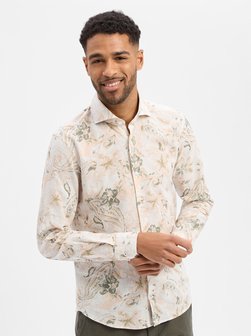 Koszula męska z zawartością lnu - Pai