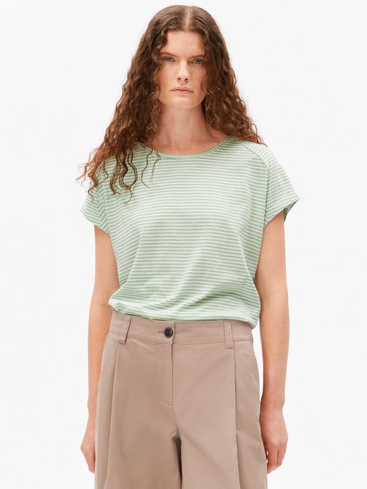 Koszulka damska - Slub Jersey Stripe