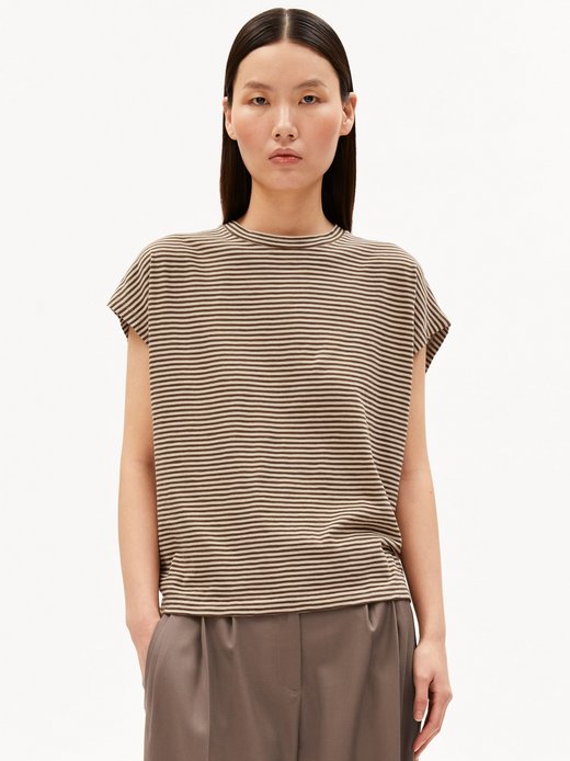 Koszulka damska - Slub Jersey Stripe