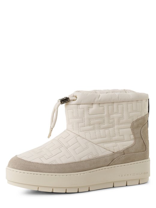 Kozaki damskie z dodatkiem skóry