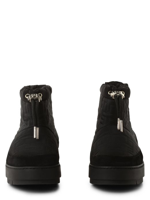 Kozaki damskie z dodatkiem skóry