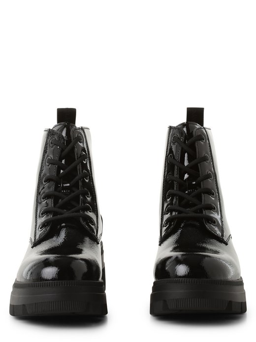 Kozaki damskie z dodatkiem skóry