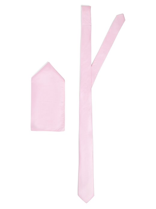 Krawat męski i poszetka z jedwabiu