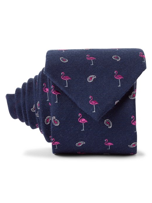 Krawat męski z zawartością jedwabiu