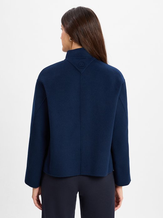 Kurtka damska z zawartością wełny - Wool Bomber Jacket