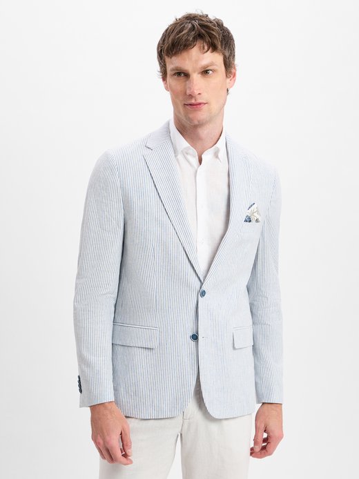 Kurtka męska z zawartością lnu - Marcello