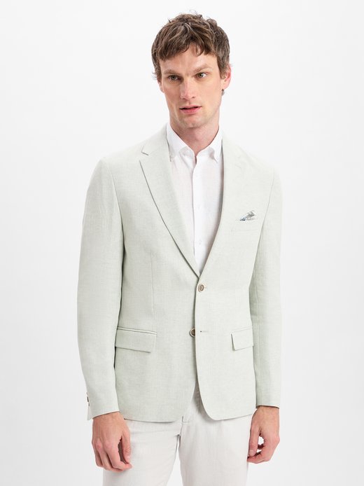 Kurtka męska z zawartością lnu