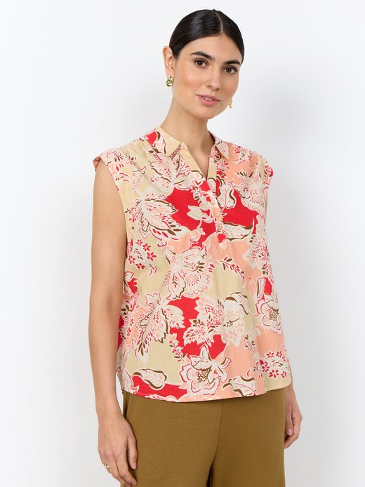 Kurzarm-Bluse - Faldine