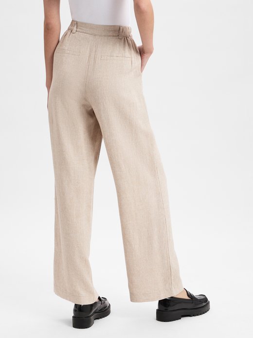 Letnie spodnie damskie z zawartością lnu - MSCHPennie Ginie