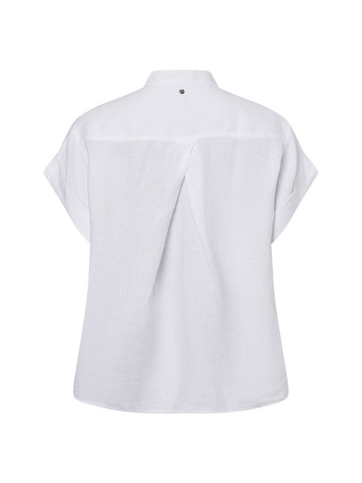 Lniana bluzka damska z krótkim rękawem - Boleana