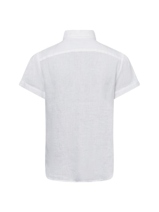 Lniana bluzka damska z krótkim rękawem