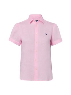 Lniana bluzka damska z krótkim rękawem