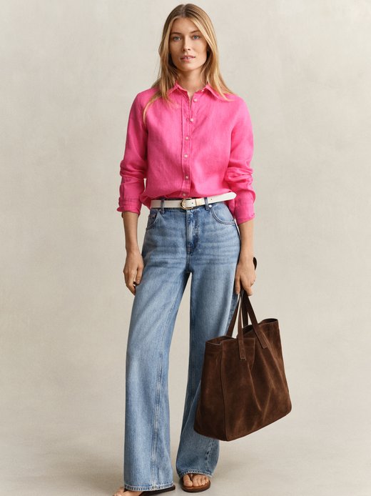 Lniana bluzka damska