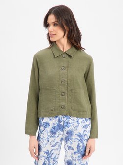 Lniana kurtka damska