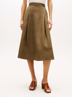 Lniana spódnica damska