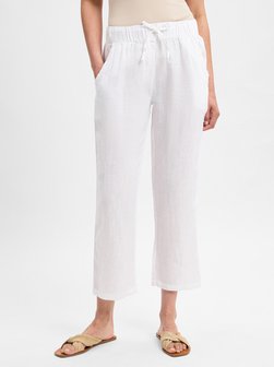 Lniane spodnie damskie