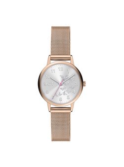 Mädchen Armbanduhr  -  The Cool Mesh Silver Butterfly