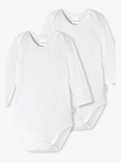Artikelbild Mädchen Baby Bodies  -  2er-Pack von Schiesser in weiß uni