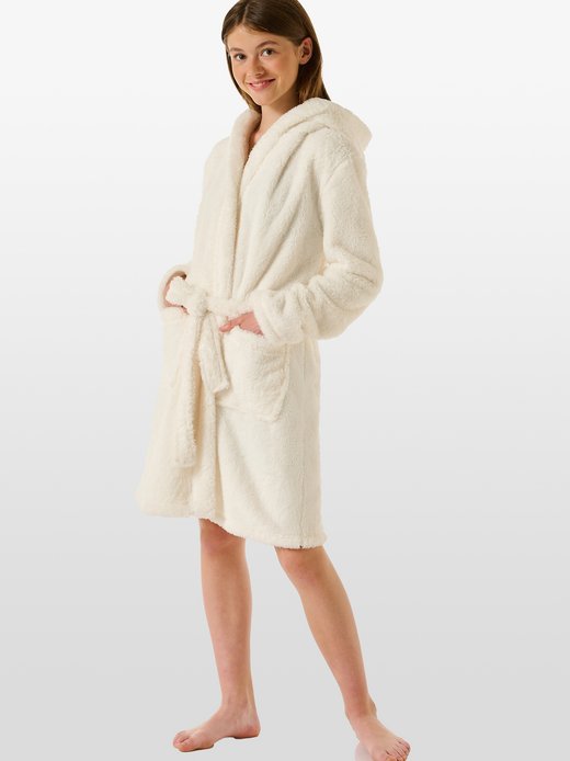 Mädchen Bademantel  -  Teddy Fleece