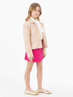 Artikelbild Mädchen Blazerjacke von Faina in pink gestreift