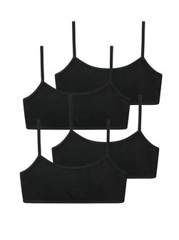 Artikelbild Mädchen Bustier  -  95/5 Organic Cotton von Schiesser in schwarz uni