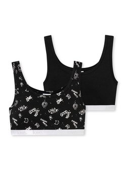 Artikelbild Mädchen Bustier  -  95/5 von Schiesser in schwarz bedruckt