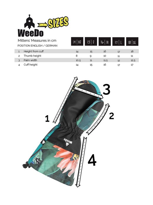 Mädchen Fausthandschuhe