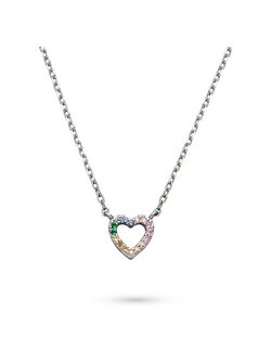 Mädchen Halskette  -  Rainbow Heart