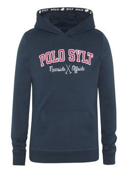 Artikelbild Mädchen Kapuzenpullover von Polo Sylt in marine blau bedruckt