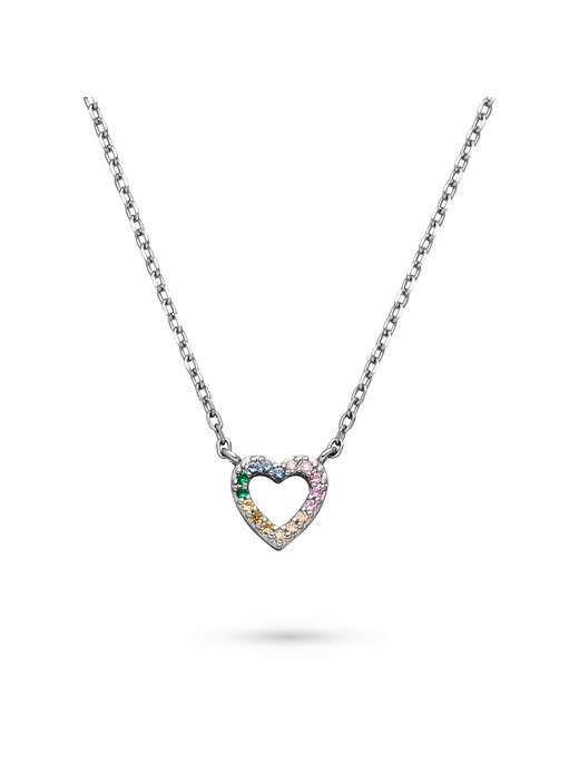 Mädchen Kette  -  Rainbow Heart