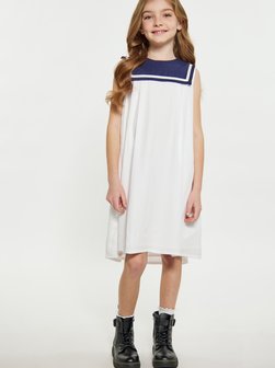 Artikelbild Mädchen Kleid von Dreimaster in ecru uni