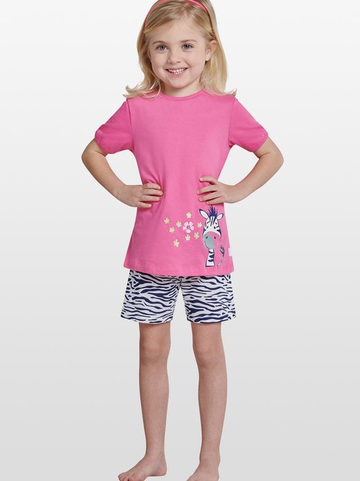 Mädchen Kurzarm Schlafanzug  -  Girls World
