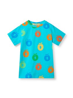 Artikelbild Mädchen Kurzarm T-shirt von Småfolk in türkis gemustert